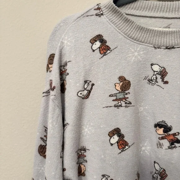 AE American Eagle lounge peanuts snoopy sweater - Picture 5 of 9